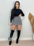 short saia tweed na internet