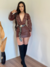 Saia de couro marron - loja online