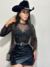 Bory de tule listra de strass - loja online