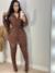 Parka marron canelada - loja online