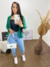 Blazer verde curto
