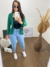 Blazer verde curto - comprar online