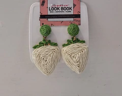Aretes triángulo tejido - comprar en línea