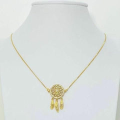 Colar Amaea Filtro dos Sonhos em Zircônias Folheado a Ouro 18k