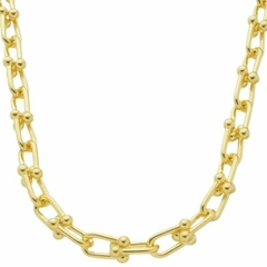 Choker Amaea Inspired Tiffany Folheado a Ouro 18k