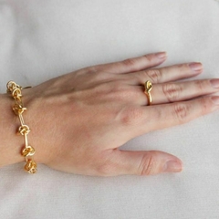Pulseira Amaea Um Nó Folheado a Ouro 18k - comprar online