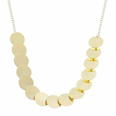 Choker Amaea Elos Redondos Folheado a Ouro 18k