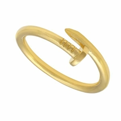 Anel Amaea Parafuso Folheado a Ouro 18k - 1 Ano de Garantia no Banho