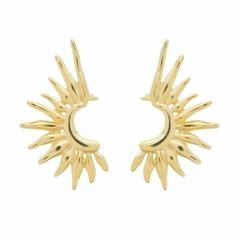 Brinco Amaea Sol Folheado a Ouro 18k