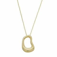 Colar Amaea Pingente Orgânico Folheado a Ouro 18k