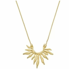 Colar Amaea Sol Folheado a Ouro 18k