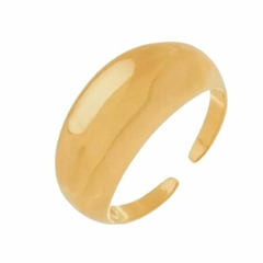 Anel Amaea Oval Regulável Folheado a Ouro 18k