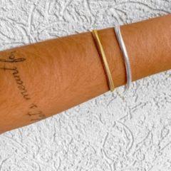 Pulseira Amaea Malha Folheada a Prata