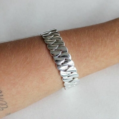 Bracelete Amaea Trama Folheado a Prata