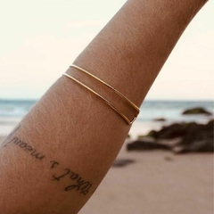 Bracelete Amaea 2 fios Regulavel Folheado a Ouro 18k - comprar online