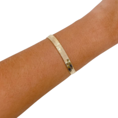 Pulseira Amaea Fita Larga Banhada a Ouro 18k