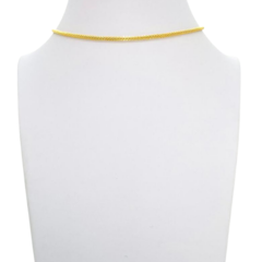 Choker Amaea Roliça de 3mm Folheada a Ouro 18k - 1 Ano de Garantia no Banho