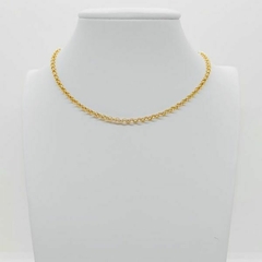 Choker Amaea Elo Português 2,5mm Folheada a Ouro 18k