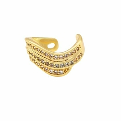 Piercing Amaea Tri Fios Folheado a Ouro 18k - 1 Ano de Garantia no Banho