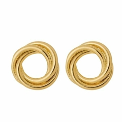 Brinco Amaea Minimalista Folheado a Ouro 18k