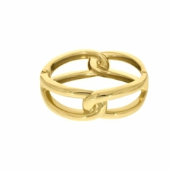 Bracelete Amaea Elos Largo Banhado a Ouro18k