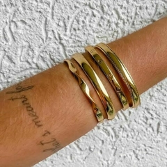 Bracelete Amaea Rendado nas Pontas Folheado a Ouro 18k