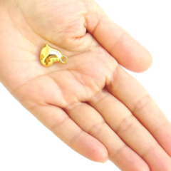 Colar Amaea Pingente Coração Corrente Veneziana Folheado a Ouro 18k