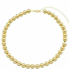 Choker Amaea Bolas Folheadas a Ouro 18k
