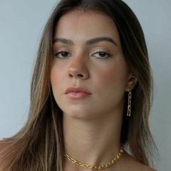Choker Amaea Inspired Tiffany Folheado a Ouro 18k