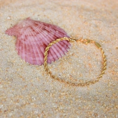 Pulseira Amaea Corrente Baiano Grossa Folheada a Ouro 18k