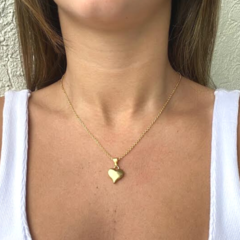 Colar Amaea Coração Folheado a Ouro 18k