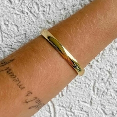 Bracelete Amaea Largo Folheado a Ouro 18K