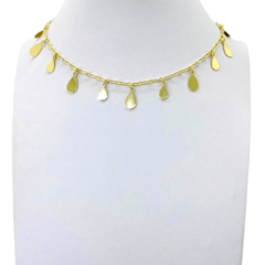 Choker Amaea Gotinha Folheada a Ouro 18k 