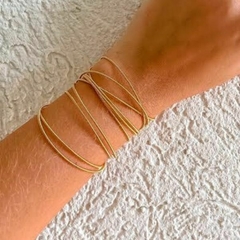 Pulseira Amaea Corda de Violão Folheada a Ouro 18k
