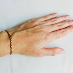 Pulseira Amaea Corrente Baiano Grossa Folheada a Ouro 18k na internet