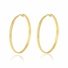 Brinco Amaea Argola Fechada Folheada a Ouro 18k - 1 Ano de Garantia no Banho