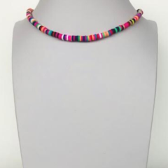 Choker Amaea Fimo Colorido Folheada a Ouro - loja online