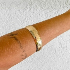 Bracelete Amaea Regulável Folheado a Ouro 18k - 1 Ano de Garantia no Banho