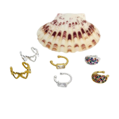Brinco Piercing Navete Zircônia Folheado a Ouro 18k 