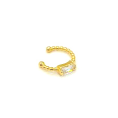 Piercing Navete Zircônia Folheado a Ouro 18k