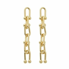 Brinco Amaea Inspired Tiffany Folheado a Ouro 18k