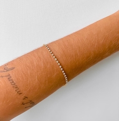 Pulseira Amaea toda de Zircônia Folheada a Ouro 18k  