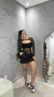 Shorts Saia Valentina Preto na internet