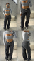 Wide leg cargo Gabe - loja online