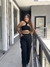 Wide leg Cargo Preta
