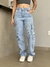 Wide leg Cargo Kathy (Jeans claro)