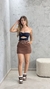 Shorts Saia Valentina Marrom na internet