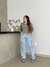 Wide leg Cargo Kathy (Jeans claro) - comprar online