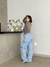 Wide leg Cargo Kathy (Jeans claro) - SM STORE
