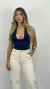 Cropped Alice Multiformas Azul Marinho - loja online